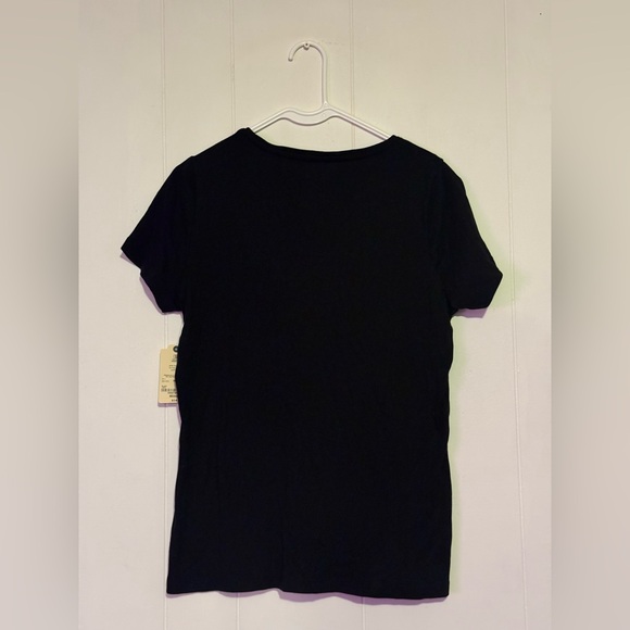 St. John's Bay Classic Black Tee - Picture 2 of 5